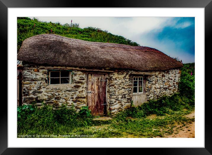 Old Fisherman’s cottage ,Prussia Cove  Framed Mounted Print by Ian Stone