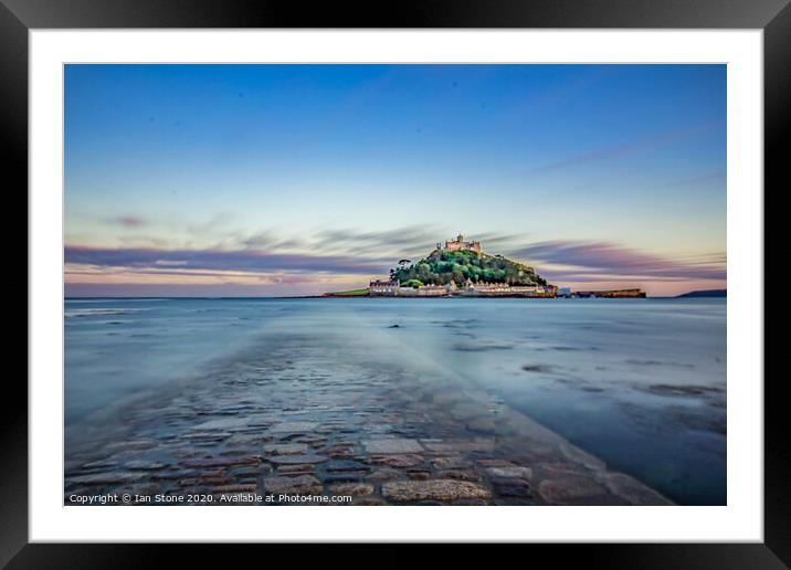 St. Michaels Mount, Cornwall. Framed Mounted Print by Ian Stone