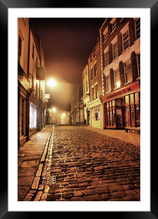 Whitby @ 4a.m. Framed Mounted Print by Sandi-Cockayne ADPS
