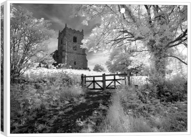 Ramblers Church - Walesby Canvas Print by Peter Anthony Rollings