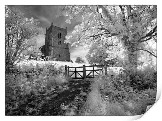 Ramblers Church - Walesby Print by Peter Anthony Rollings