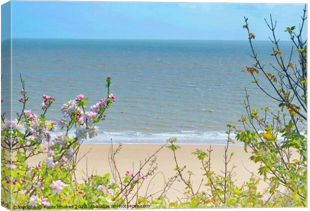 Beautiful blossom by the sea Canvas Print by Paula Tracy