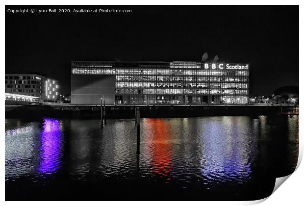 Reflections in the River Clyde Print by Lynn Bolt