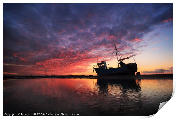 Wirral Sunset Print by Peter Lovatt  LRPS