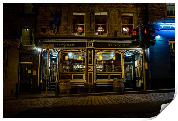 Waverley Bar, Edinburgh  Print by Steven Lennie