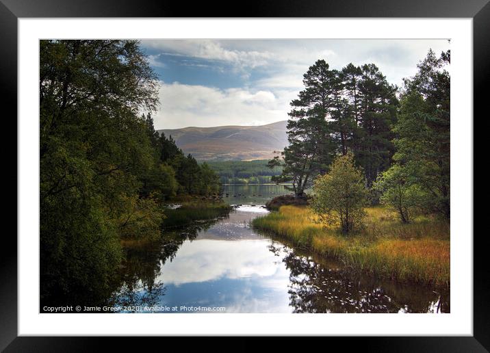 River Luineag Framed Mounted Print by Jamie Green