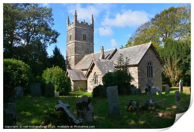 St Keyne Parish Church Print by Neil Mottershead