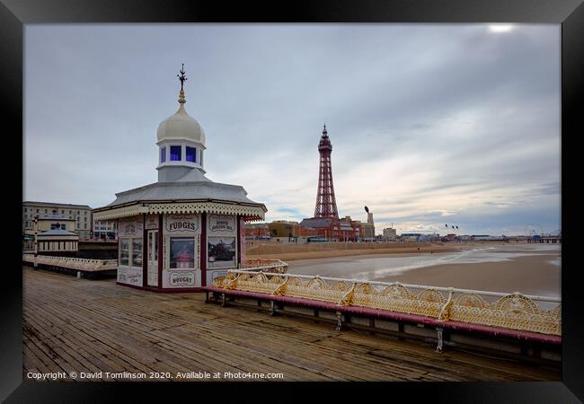 Blackpool -North Pier  Framed Print by David Tomlinson