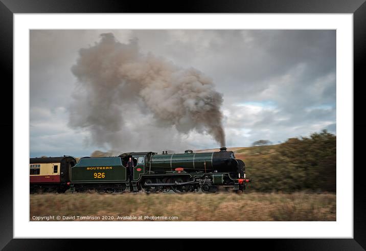 repton at moorgates panned  Framed Mounted Print by David Tomlinson