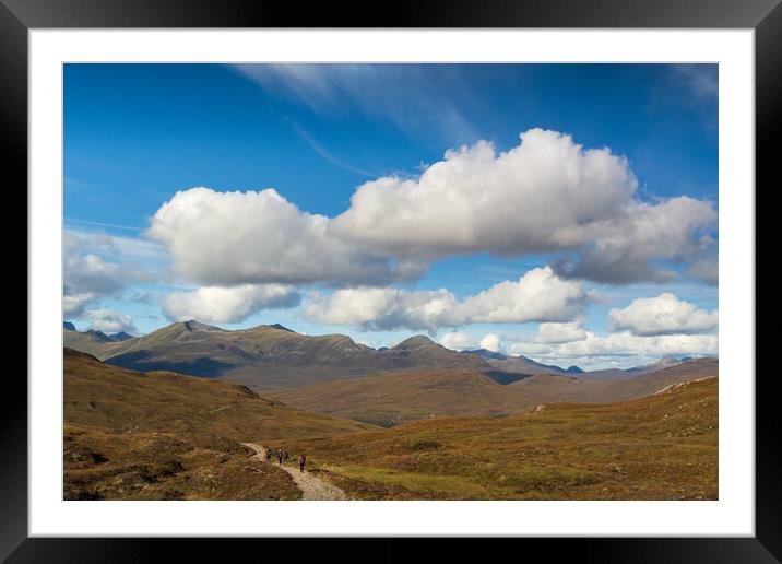 Looking north from the Devil's staircase, Glencoe. Framed Mounted Print by Tommy Dickson