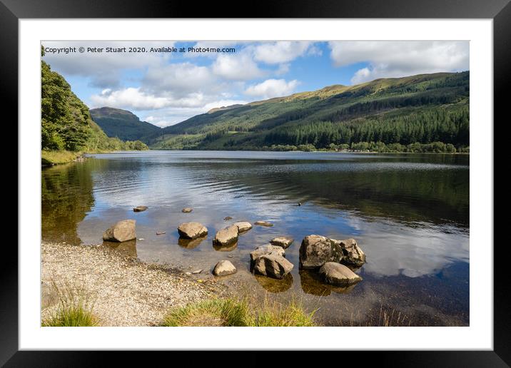 Loch Lubnaig on the Rob Roy way Framed Mounted Print by Peter Stuart