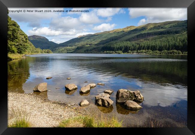 Loch Lubnaig on the Rob Roy way Framed Print by Peter Stuart