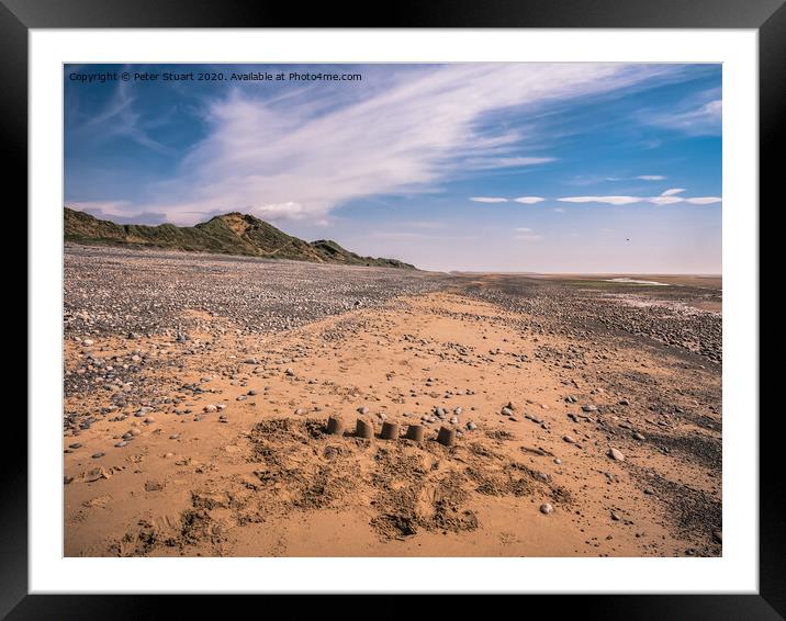 Haverigg Beach, South Cumbria Framed Mounted Print by Peter Stuart