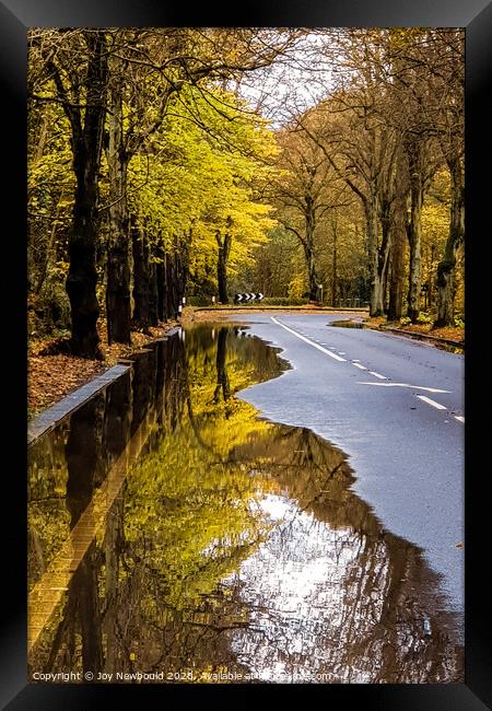 Autumn Reflection  Framed Print by Joy Newbould