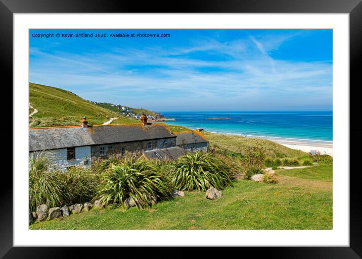 Sennen cove cornwall Framed Mounted Print by Kevin Britland