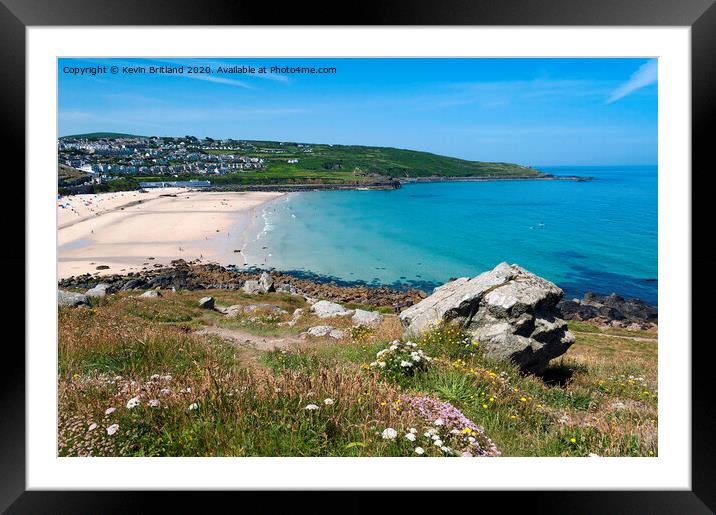 St Ives cornwall Framed Mounted Print by Kevin Britland