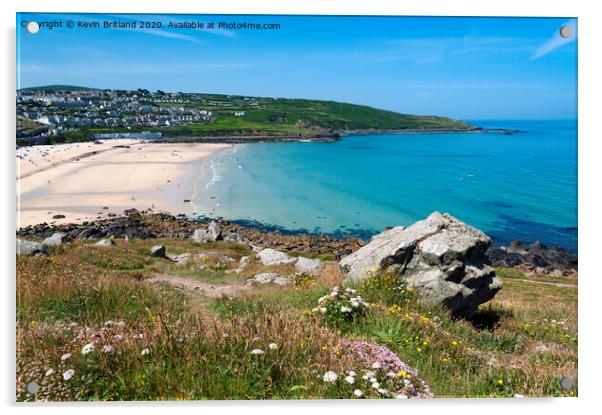 St Ives cornwall Acrylic by Kevin Britland