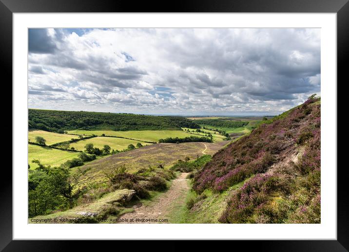 The Path to Low Horcum Framed Mounted Print by Richard Burdon