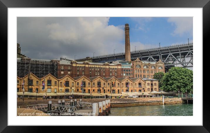 The Rocks District Framed Mounted Print by Pete Evans