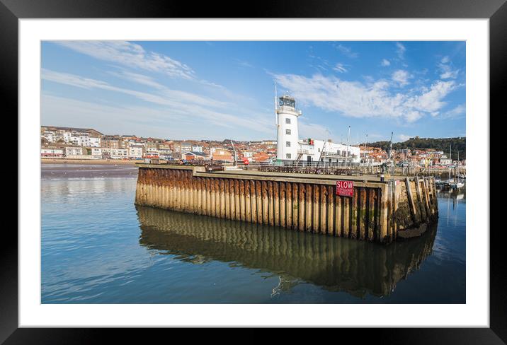 Scarborough harbour entrance Framed Mounted Print by Jason Wells