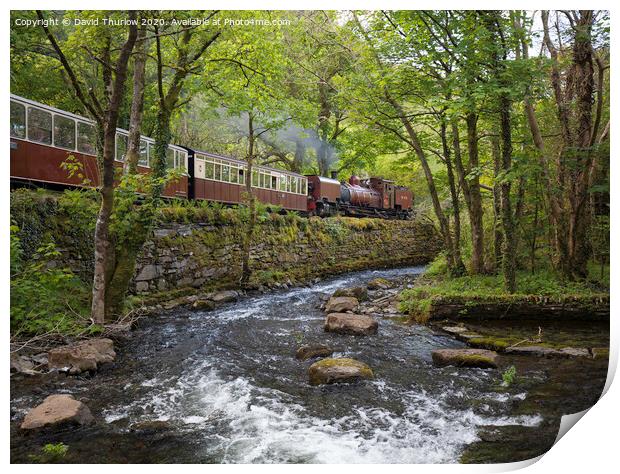 Welsh Highland Railway  Print by David Thurlow