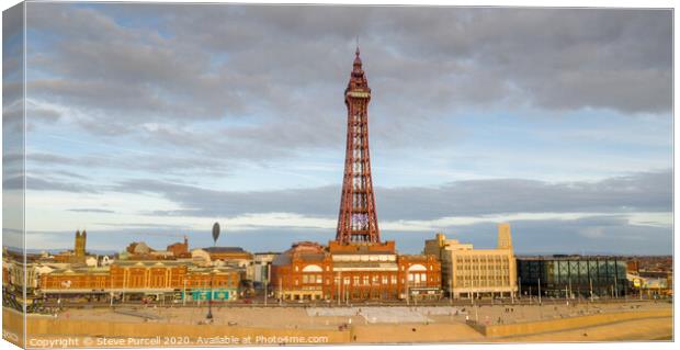 Blackpool Tower Canvas Print by Steven Purcell
