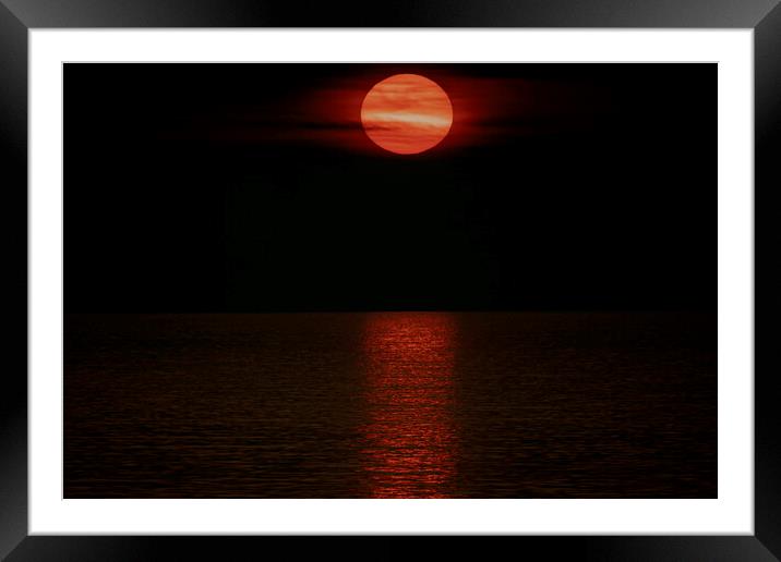 sunset wales  Framed Mounted Print by Andrew chittock