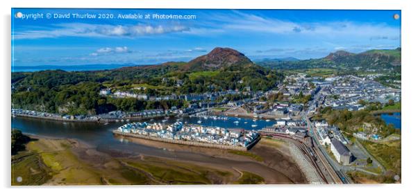 The idyllic harbour town of Porthmadog, gateway to Acrylic by David Thurlow