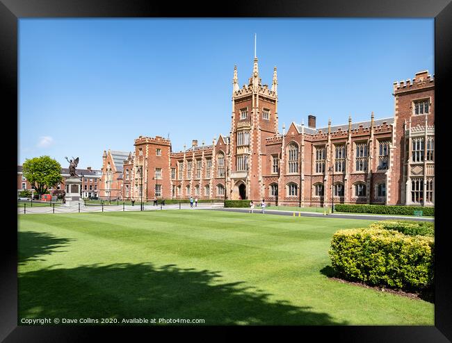 The Lanyon Building, Queen's University, Belfast,  Framed Print by Dave Collins