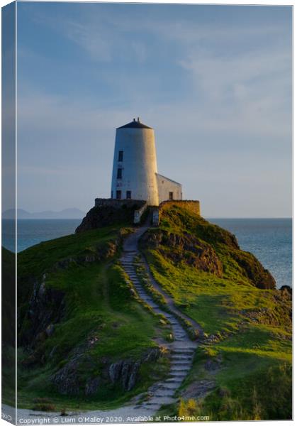 Tŵr Mawr Lighthouse, Anglesey Canvas Print by Liam Neon