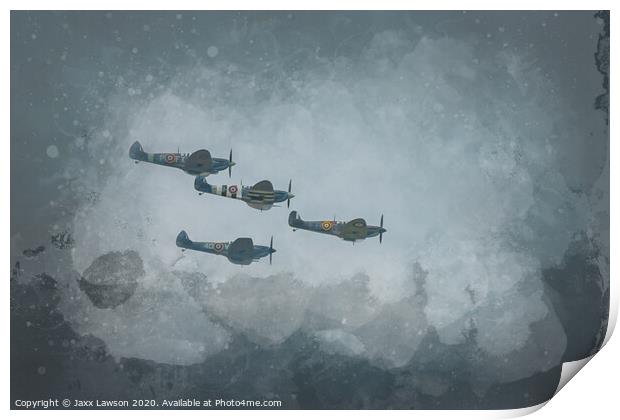 Spitfires over Goosepool Print by Jaxx Lawson