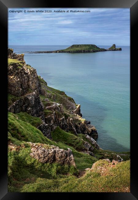 Worm's Head Rhossili Framed Print by Kevin White