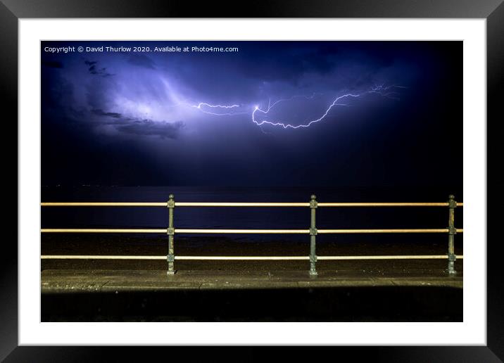Abstract Lightning Framed Mounted Print by David Thurlow