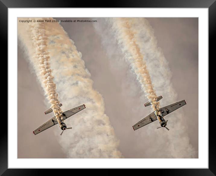 Twin Trails Framed Mounted Print by Kevin Ford