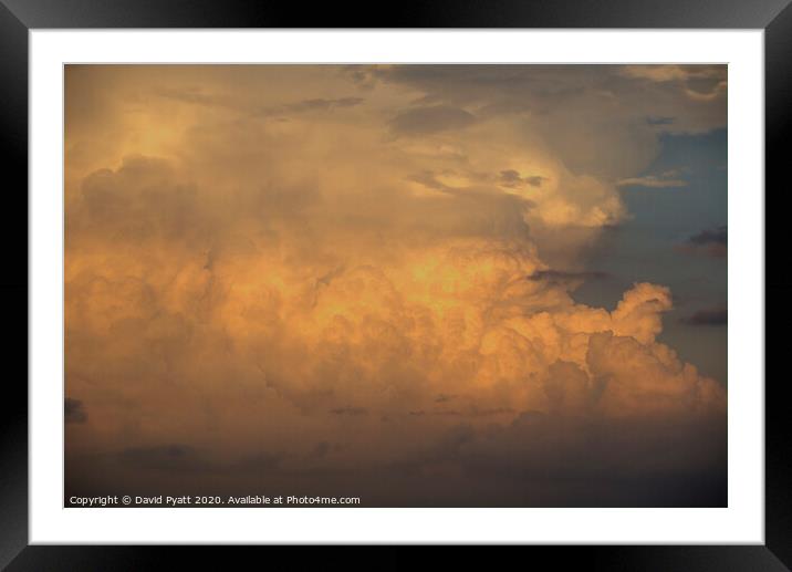 Mediterranean Storm Clouds Framed Mounted Print by David Pyatt