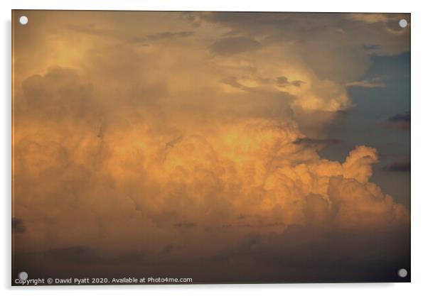 Mediterranean Storm Clouds Acrylic by David Pyatt