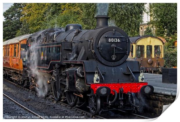 Steam Train at Grosmont Station North York Moors R Print by Martyn Arnold