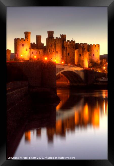 Conwy Castle Framed Print by Peter Lovatt  LRPS