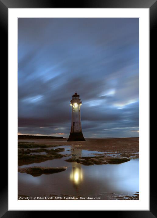 Fort Perch Rock Lighthouse, New Brighton Framed Mounted Print by Peter Lovatt  LRPS