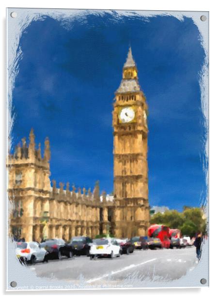 Parliament Building Acrylic by Darryl Brooks