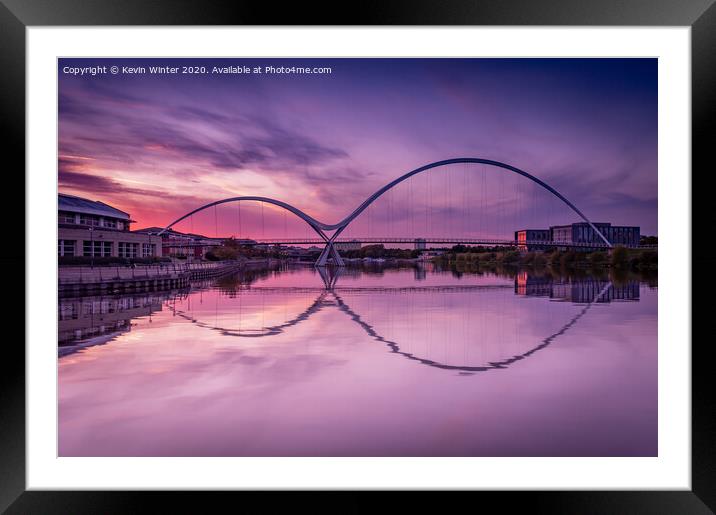 Infinity Sunset Framed Mounted Print by Kevin Winter