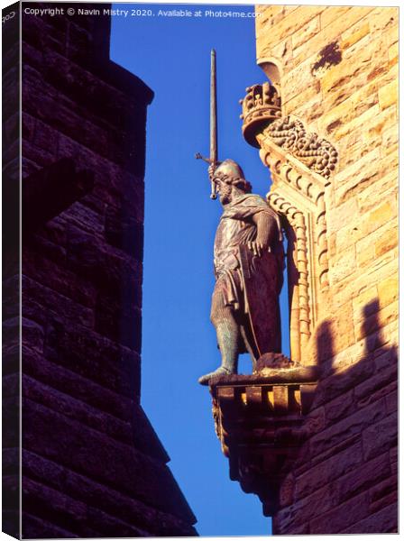 The Wallace Monument Canvas Print by Navin Mistry