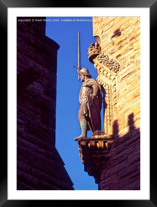 The Wallace Monument Framed Mounted Print by Navin Mistry