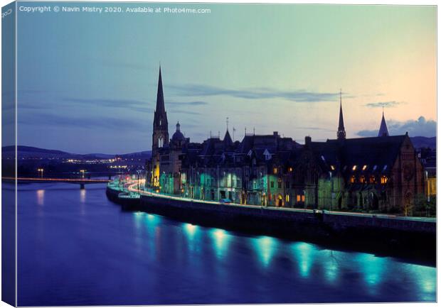 Perth and the River Tay, Scotland Canvas Print by Navin Mistry