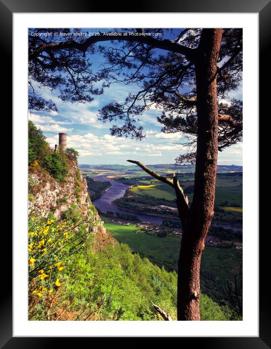 Kinnoull Hill , Perth, Scotland  Framed Mounted Print by Navin Mistry