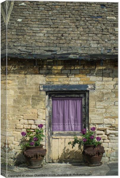 Rustic Doorway Canvas Print by Alison Chambers