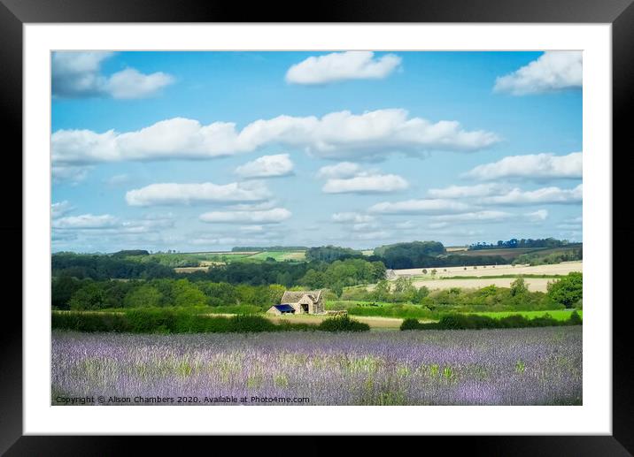 Windrush Valley Cotswolds Framed Mounted Print by Alison Chambers