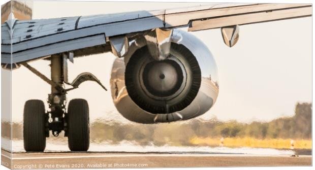 Ready for Takeoff Canvas Print by Pete Evans