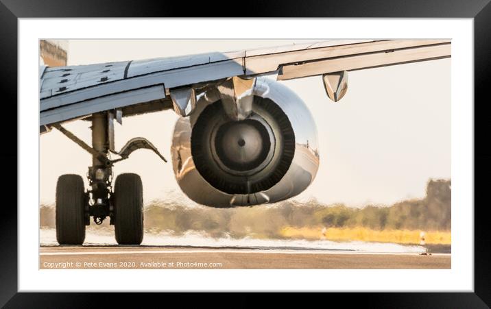 Ready for Takeoff Framed Mounted Print by Pete Evans