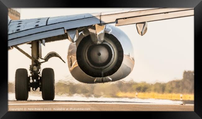 Ready for Takeoff Framed Print by Pete Evans